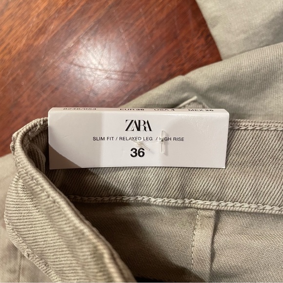 Zara ZW Collection High Rise Culotte Jeans - Picture 8 of 8
